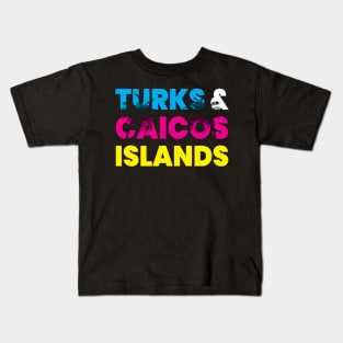 Turks & Caicos Islands Vacation Souvenir Caribbean Cruise Stop Kids T-Shirt